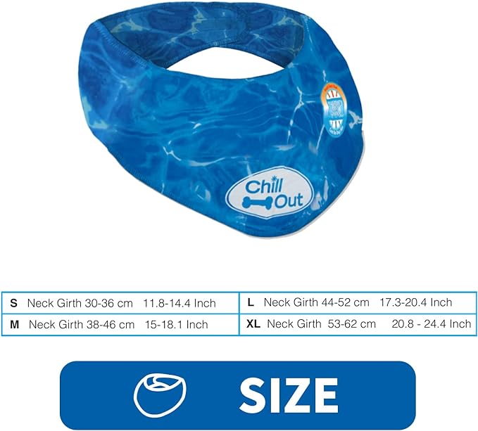 All For Paws Instant Cooling Dog Ice Bandana