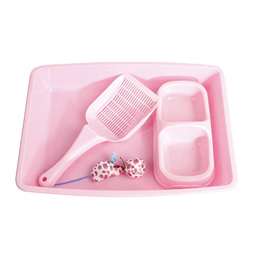 Pawise 4 Pieces Litter Box Kit for Kitty and Cat