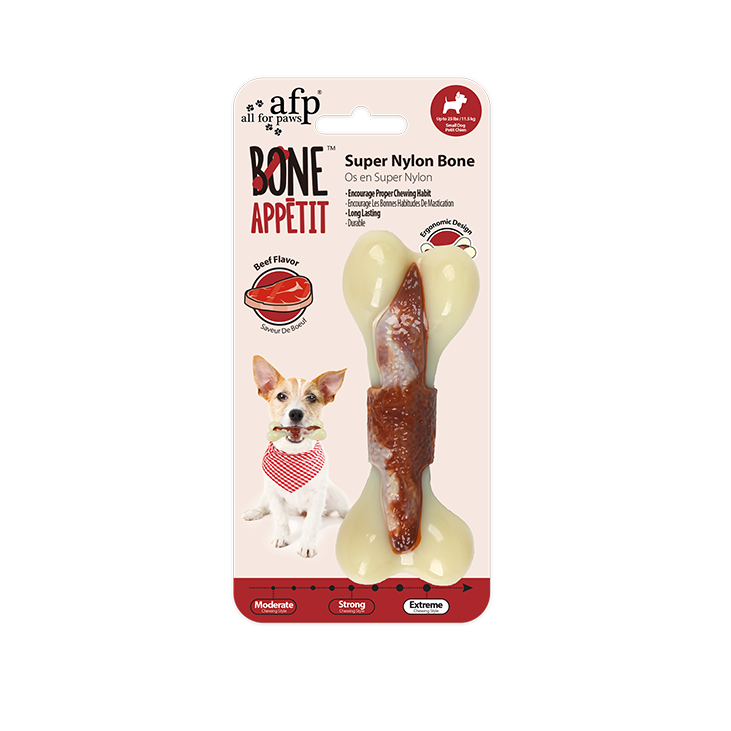 All For Paws Dog Chew Toy Super Nylon Bone for Aggressive Chewers