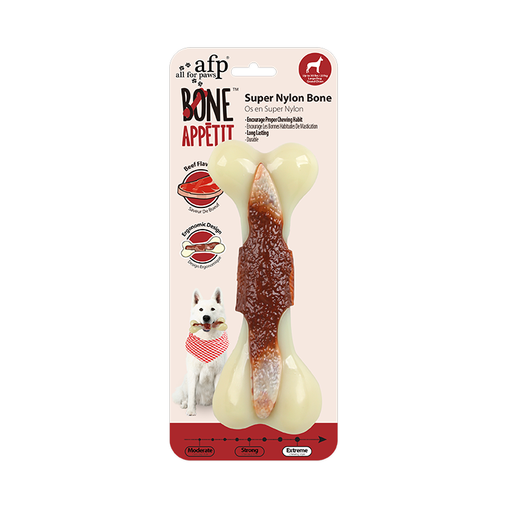 All For Paws Dog Chew Toy Super Nylon Bone for Aggressive Chewers